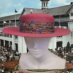 Vintage Raspberry 80s Hat